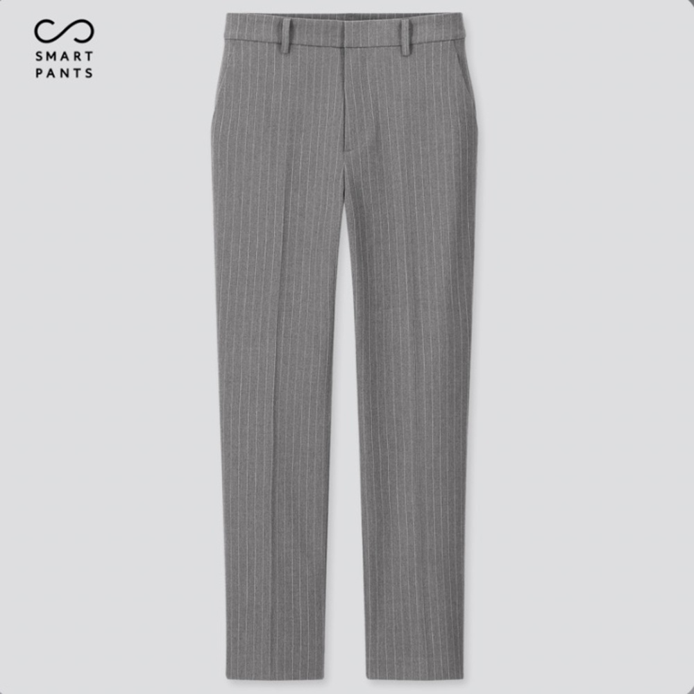 Uniqlo • Stretch Pinstripe Ankle-Length Pants